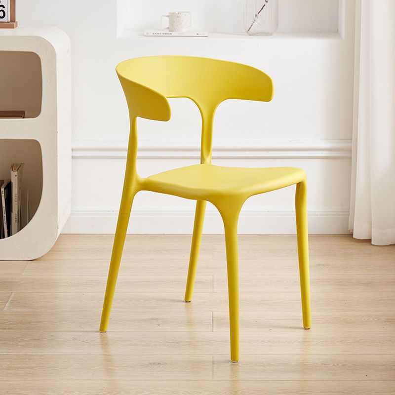 Sillas de plástico sillas de comedor de lujo sillas de mesa de estudio Macaron nuevo silla de corno silla de plástico para adultos