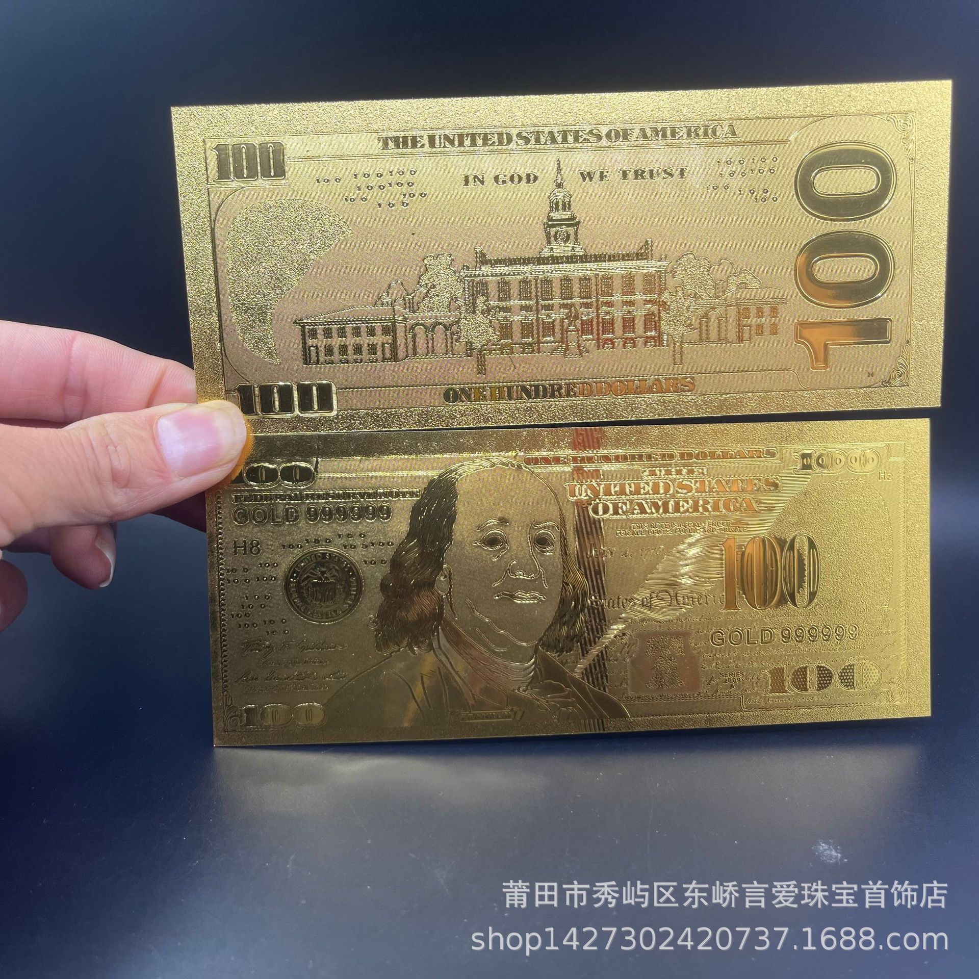 US dollar gold banknote nude banknote