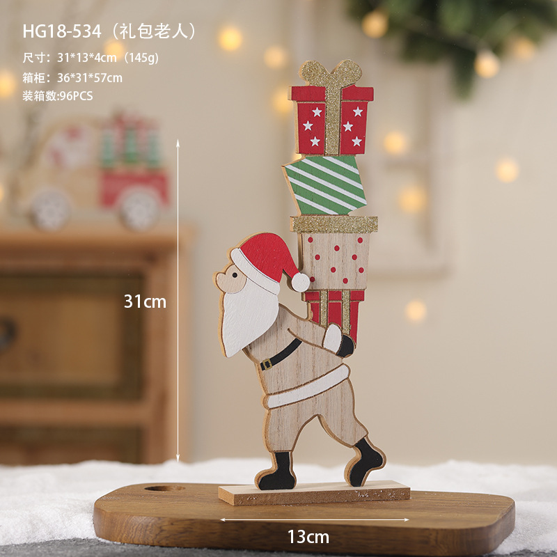 Bienvenido al alfabeto de madera creativa decoración navideña árbol de navidad decoraciones de mesa decoraciones navideñas Feliz Navidad