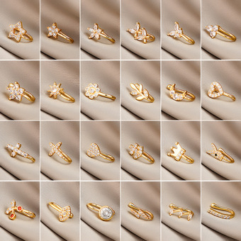 亚马逊跨境外贸饰品 欧美非穿孔U型鼻夹微镶锆石爱心闪电皇冠鼻钉