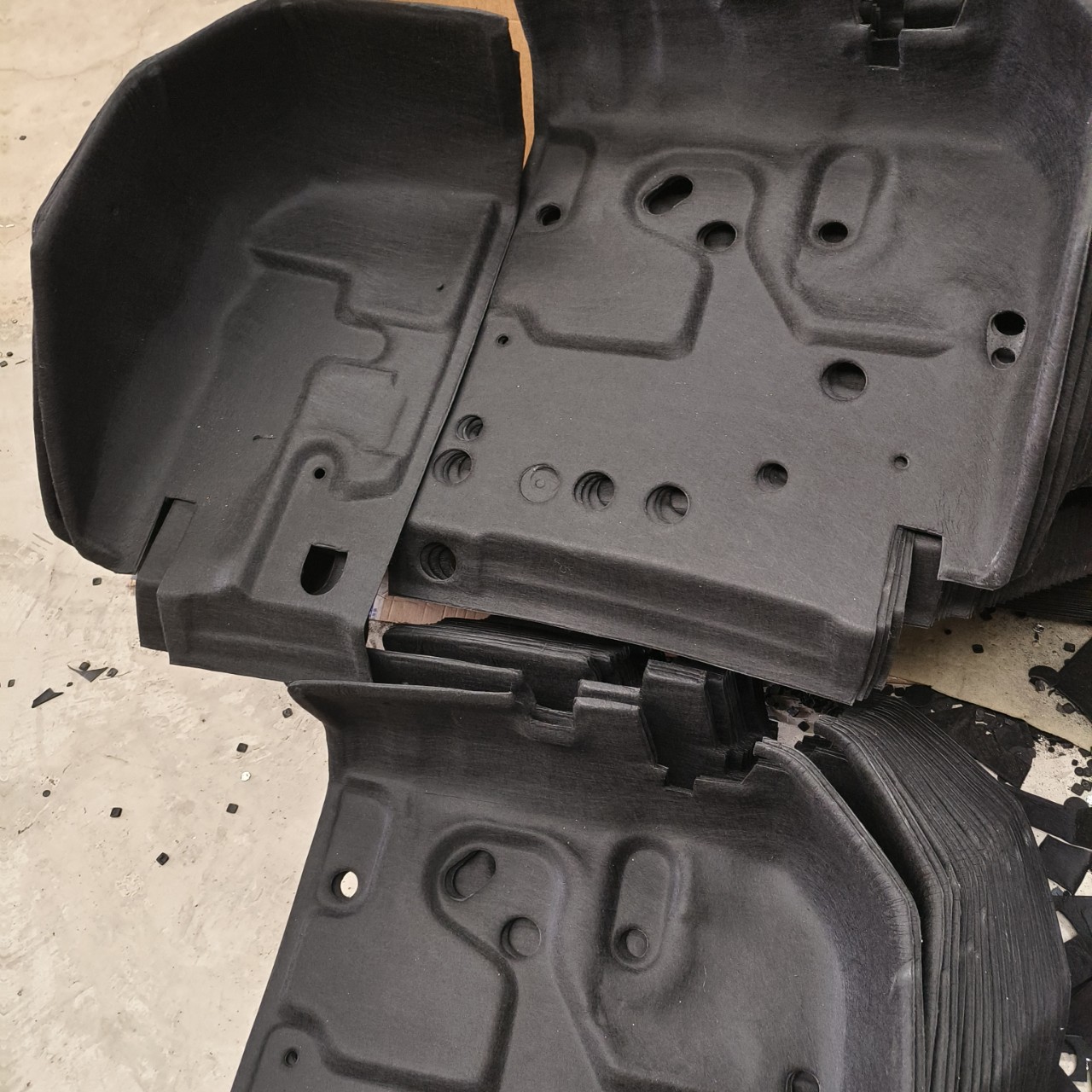Suitable for all kinds of forklift lower guard Board sound insulation cotton lining development shock stop sound insulation accessories