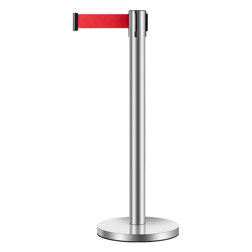 De un metro de alambre barandilla de acero inoxidable cinturón de aislamiento asiento de barandilla telescópica Aeropuerto Banco línea de advertencia valla cola regalo Rod