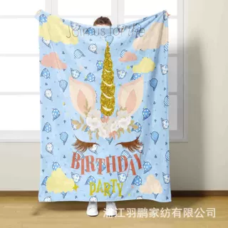厂家数码印花浴巾法兰绒卡通儿童毛毯沙滩巾门帘浴巾幼儿盖毯礼物