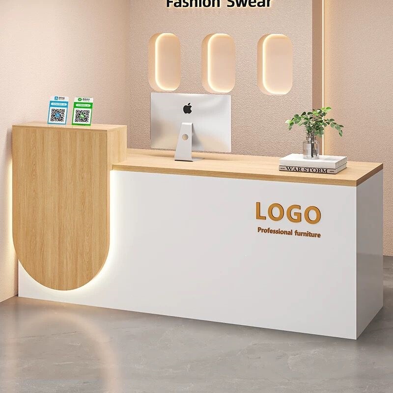 Cashier Counter, Company Reception Desk, Simple Modern Cash Register Counter, Supermarket, Hair Salon, Clothing Store, Small Bar Counter