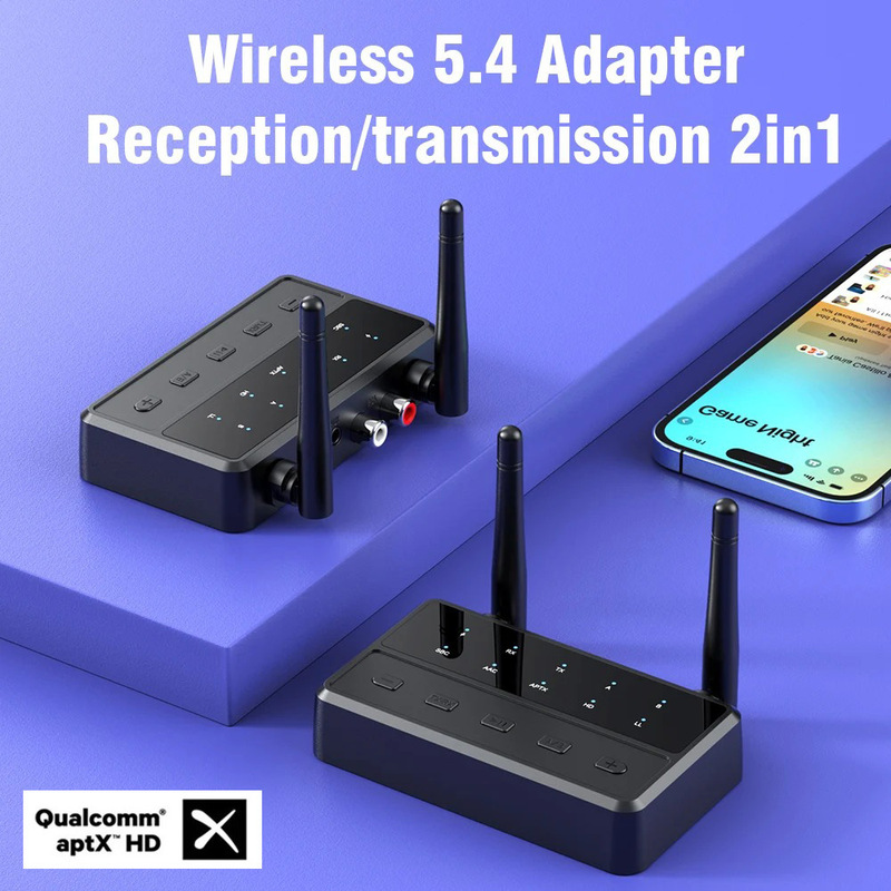 New Bluetooth 5.4 Music Receiver and Transmitter Qcc Bluetooth Adapter Aac/Sbc/Aptx Hd High-Definition Decoding New Bluetooth 5.4 Music Receiver and Transmitter Qcc Bluetooth Adapter Aac/Sbc/Aptx Hd High-Definition Decoding
