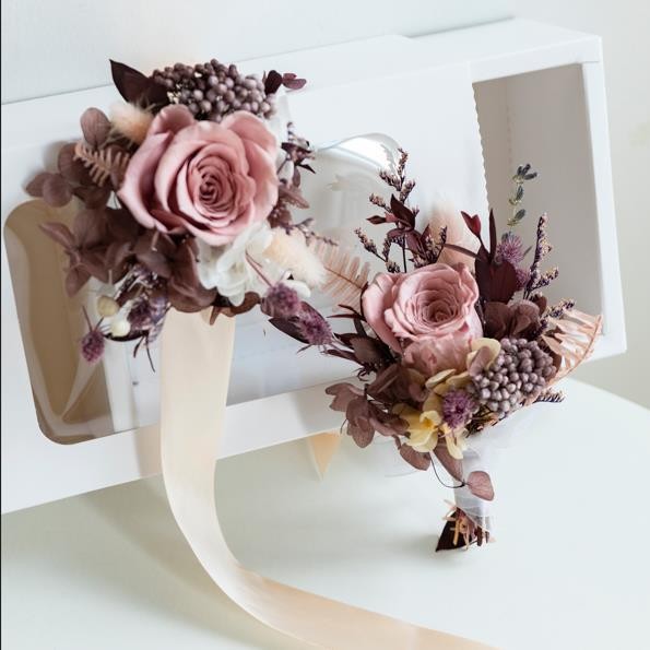 Ramillete de Rosa Eterna de Yunnan, Flor de Muñeca para Boda, Propuesta de Matrimonio, Regalo para Damas de Honor, Regalo de Alta Gama para Amigos