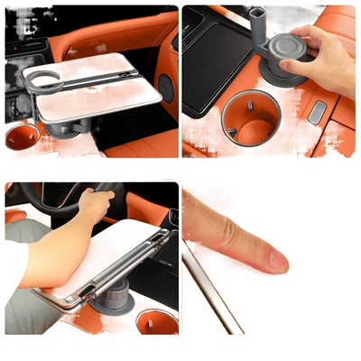Car table board, Car-Mounted Floating Square Small