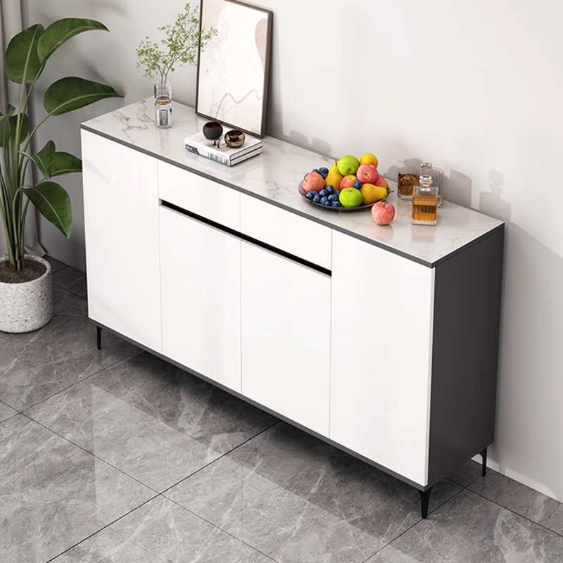 Gabinete de té, gabinete lateral, junto a la pared, gabinete lateral de sala de estar para el hogar, gabinete de almacenamiento, gabinete de almacenamiento minimalista moderno, gabinete de almacenamiento