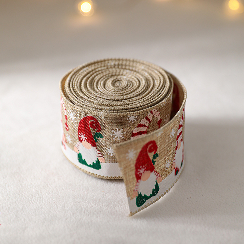 Cintas navideñas nuevas, cintas y cintas de satén, adornos para árboles de Navidad, lazos, suministros de decoración para crear ambiente, venta al por mayor