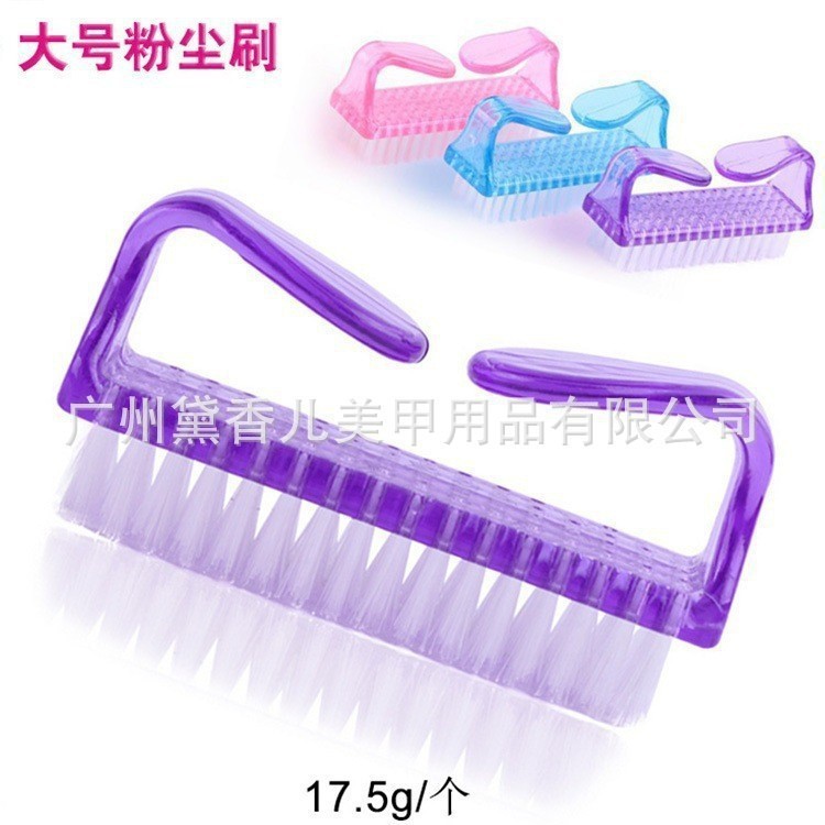 Brocha para Polvo de Manicura y Maquillaje de Nylon Suave para Limpieza de Uñas y Colorete