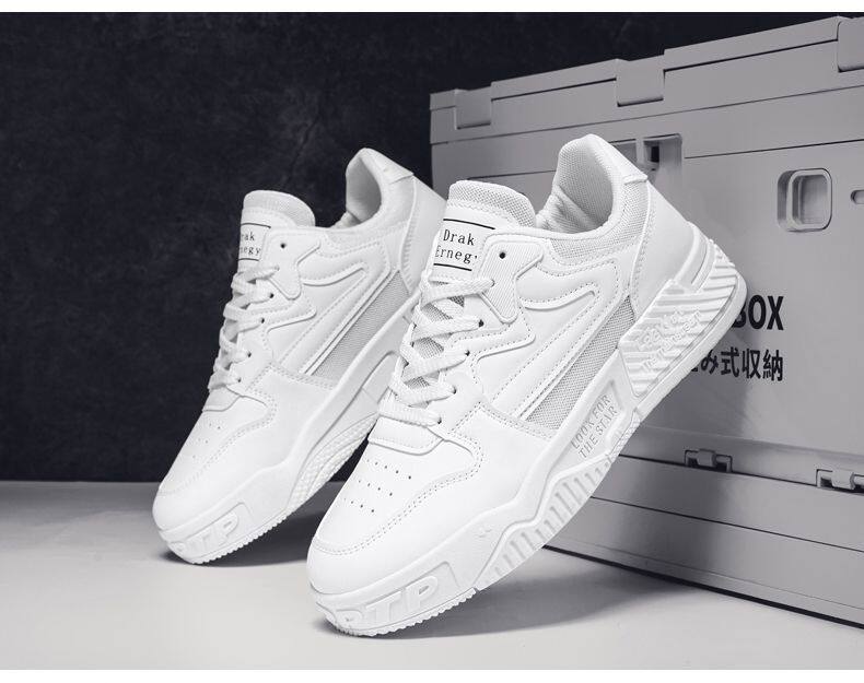 Giày thể thao nam cổ thấp đế dày tăng chiều cao chống trượt, giày sneaker phối màu đen trắng — EQ01 màu trắng, EQ01 màu đen chi tiết 20