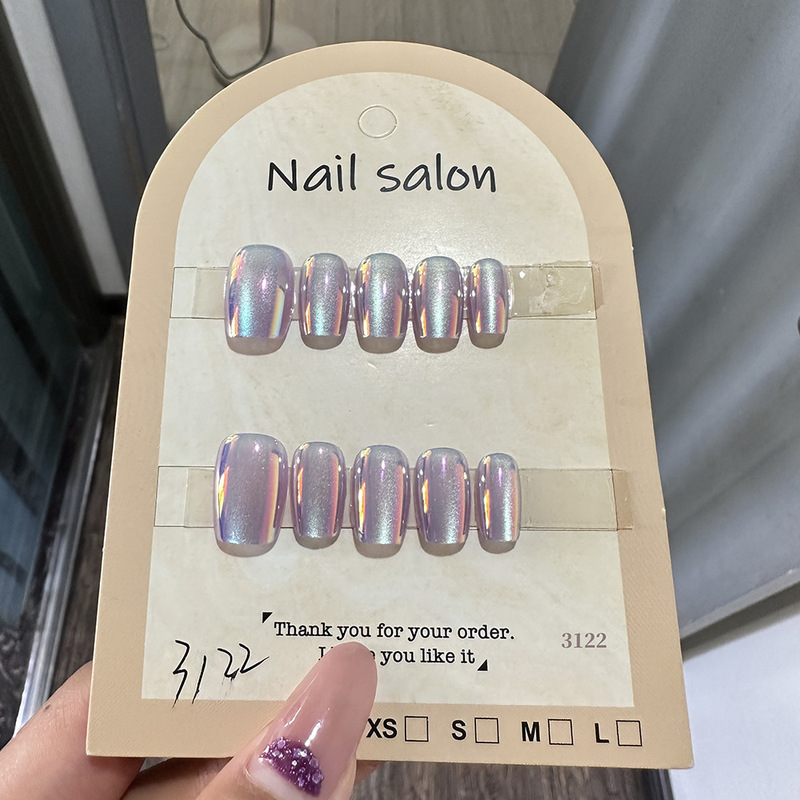Wearable Nails Cat Eye Wearable Nail Patches Pure Handmade Semi-Handmade Manicure Fake Nails Gilt 3122 Style Wearable Nails Cat Eye Wearable Nail Patches Pure Handmade Semi-Handmade Manicure Fake Nails Gilt 3122 Style