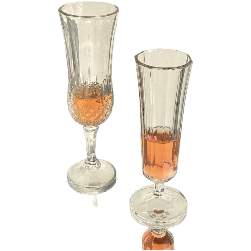 INS estilo vidrio alivio copa de champán copa de vino de alta apariencia vino extranjero copa de agua taza hogar