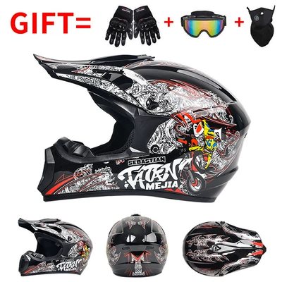 of Dot Motorcycle Helmets, Off-Road, Motorcycle Safety Supplies - jet-black-red-motorcycle-jacket-exclusive-for-export-includes-a-free-3-piece-accessory-set-s55-56-head-circumference