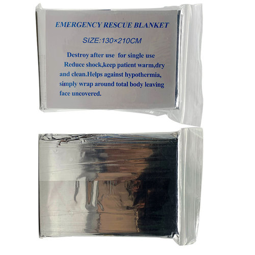 130*210 emergency blanket, thermal blanket, emergency pad, survival blanket, earthquake first aid kit accessories, first aid sleeping bag