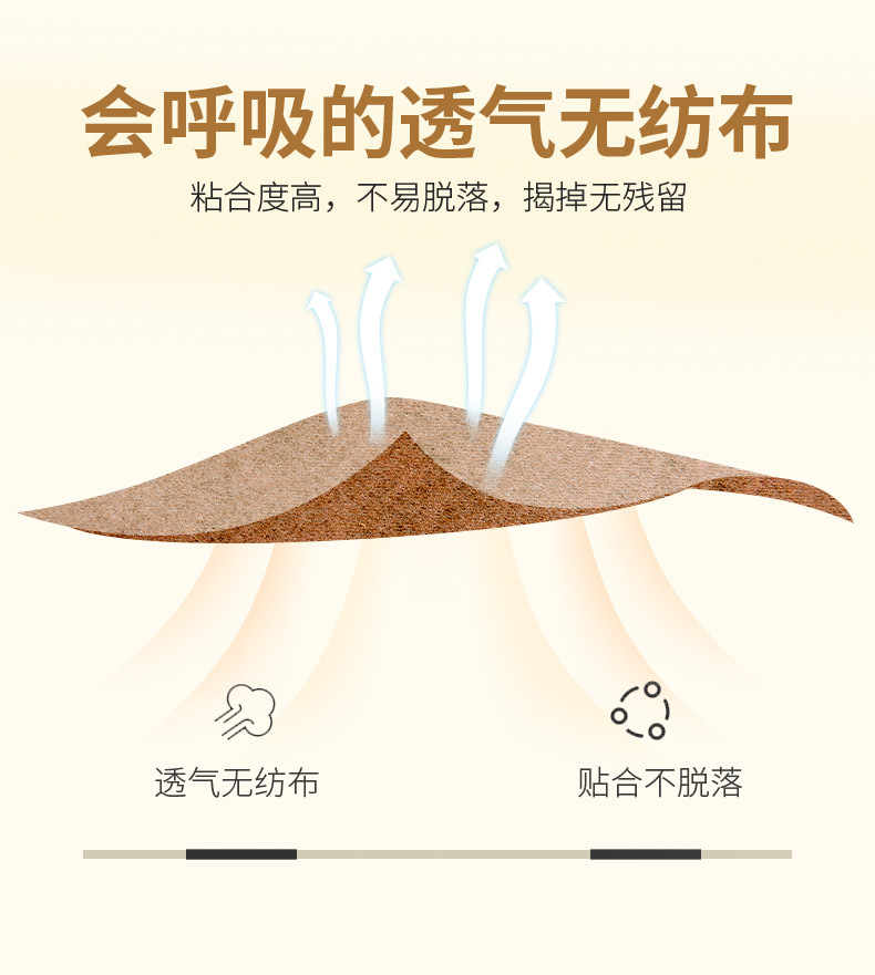Moxa Wormwood Patch Ai Cao Tie Warming Herbal Topical Patch for Neck Knee and Lower Back 12 Patches per Box specifications