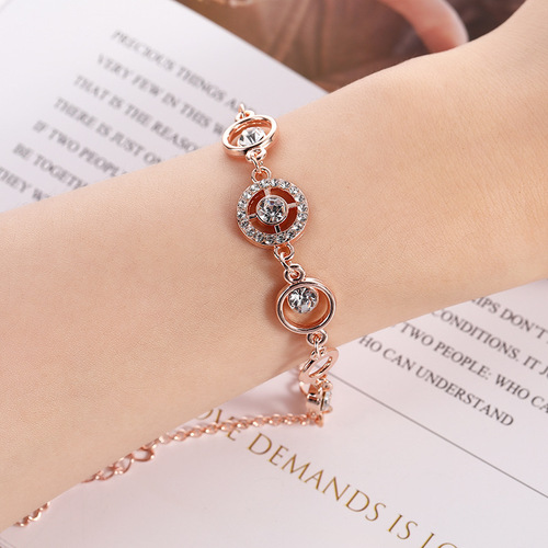 Skull men's bracelet women's love heart high-end personalized hand jewelry design coin anklet Valentine's Day gift