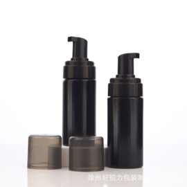 新款黑色慕斯瓶100ml150ml起泡瓶洁面泡沫瓶洗手液分装瓶玻璃瓶