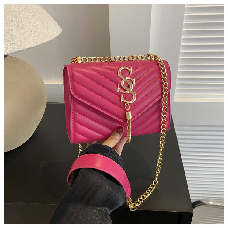 Damen Handtasche Im Western Stil Mit Kette Und Umhängefunktion_voghion.com