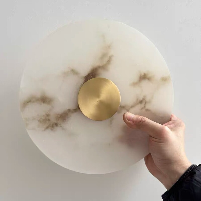 Spanish Marble Wall Lamp Living Room Background Wall Nordic Entrance Decoration Hotel Simple Designer Bedroom Bedside Lamp