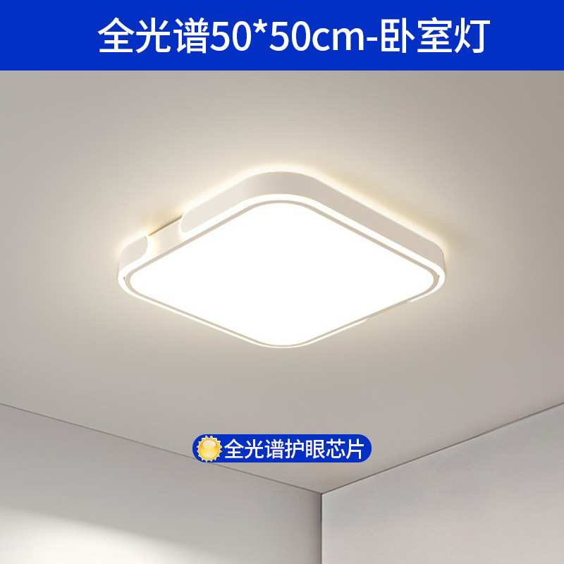 Luz de sala de estar de espectro completo lámpara principal lámpara de techo 2025 nueva lámpara de dormitorio moderna y simple lámpara de protección de ojos