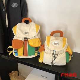 户外休闲亲子包潮酷男童登山露营包韩版学生书包帅气少女双肩包潮