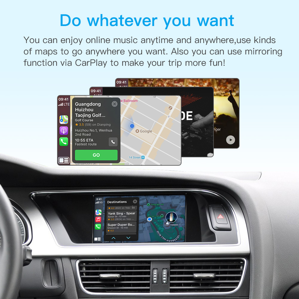 For Audi A1 A3 A4 A5 A6 A8 Q1 Q2 Q3 Q5 Q7 Q8 wireless carplay decoder