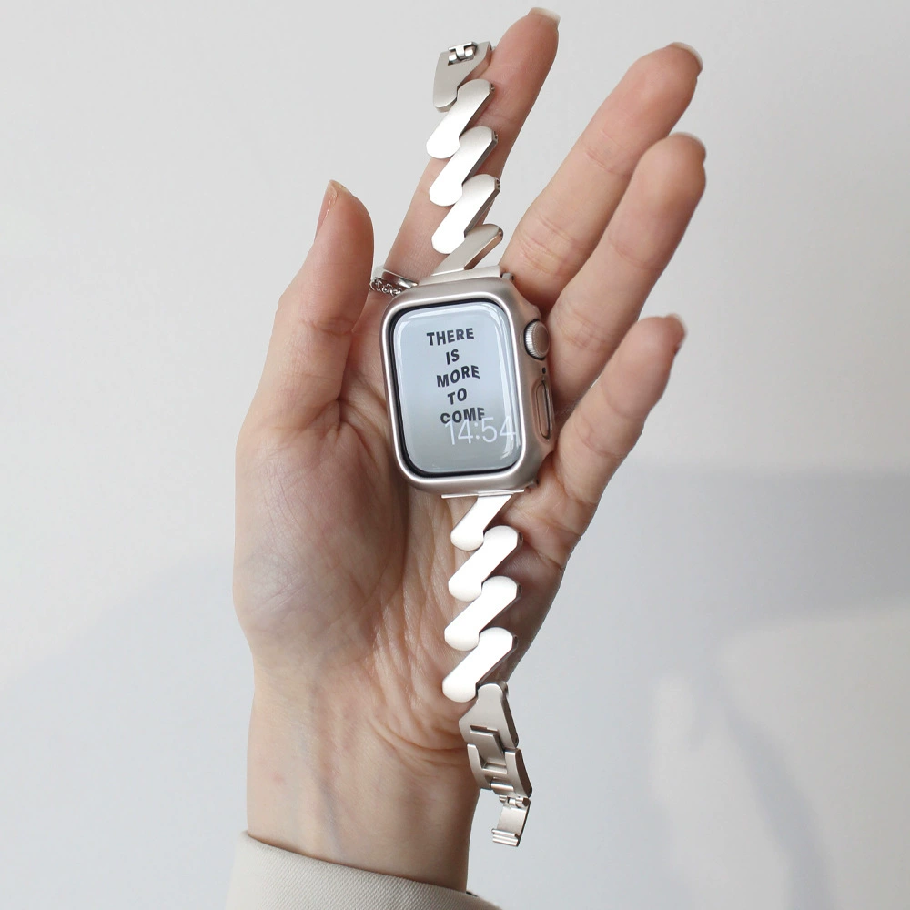 Подходящее для Apple Watch8 Lightning Pattern Line Band iWatch Ultra8765432SE стальная повязка на запястье