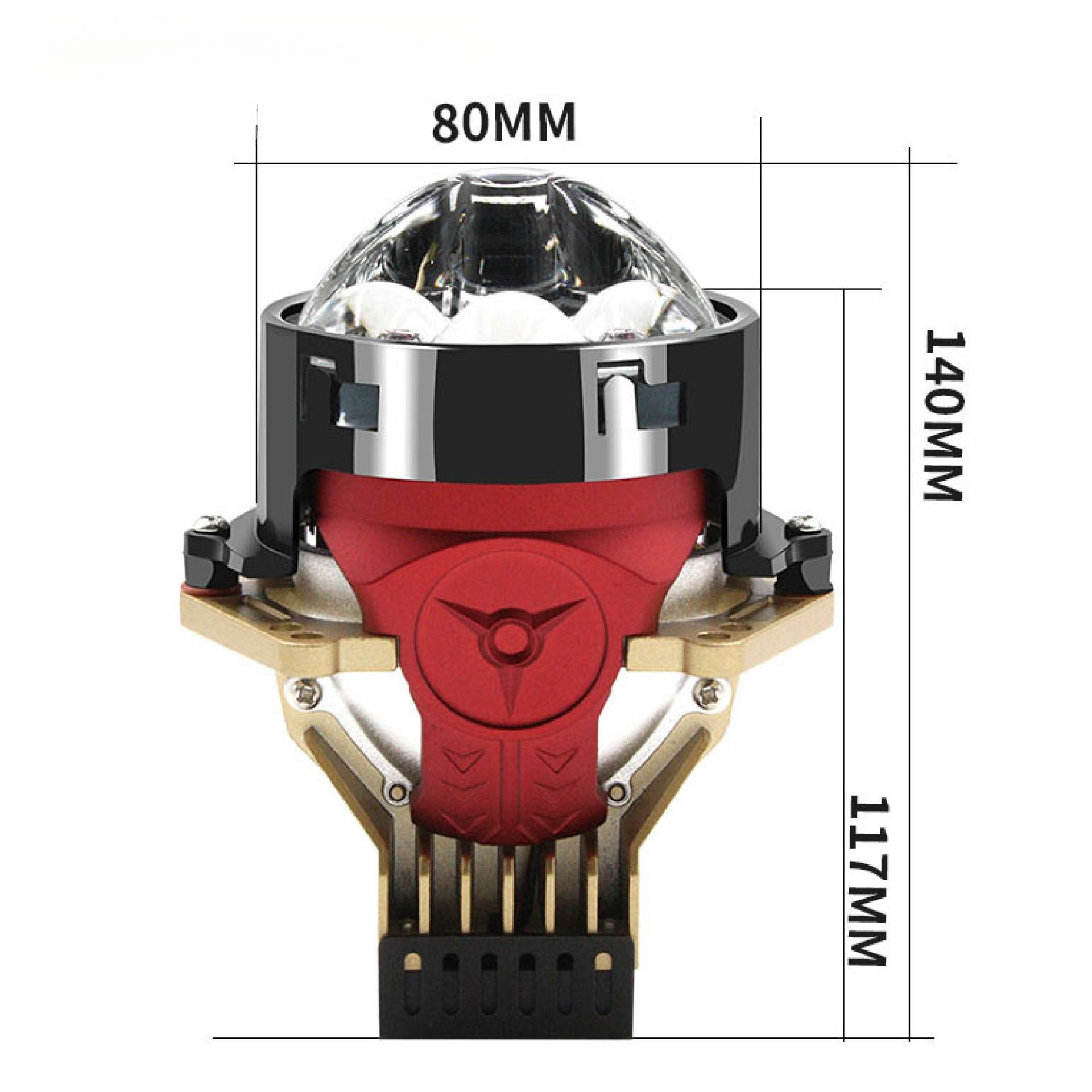 Auto led faro G6 tres lentes de luz láser directa de alta definición de lente de doble luz