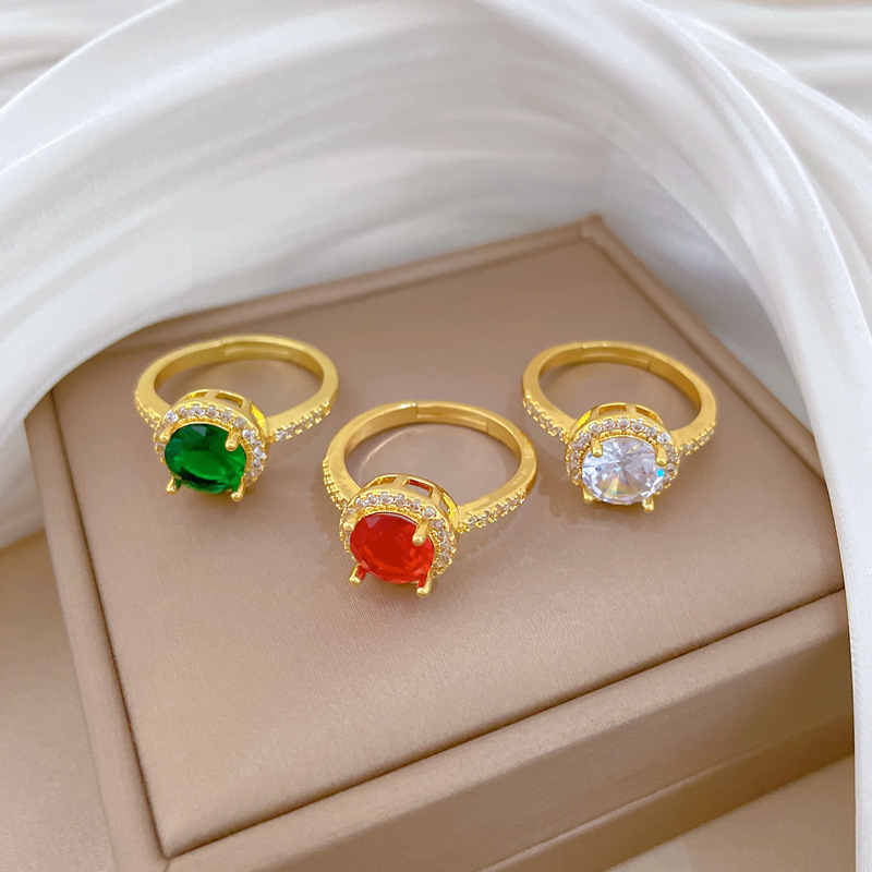 Offener Zirkonring Für Damen Modischer Designer Fingerring_voghion.com