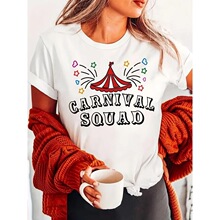 H 35318 Printed Round Neck Y2K T-Shirt ӡ��Բ��T�� ����