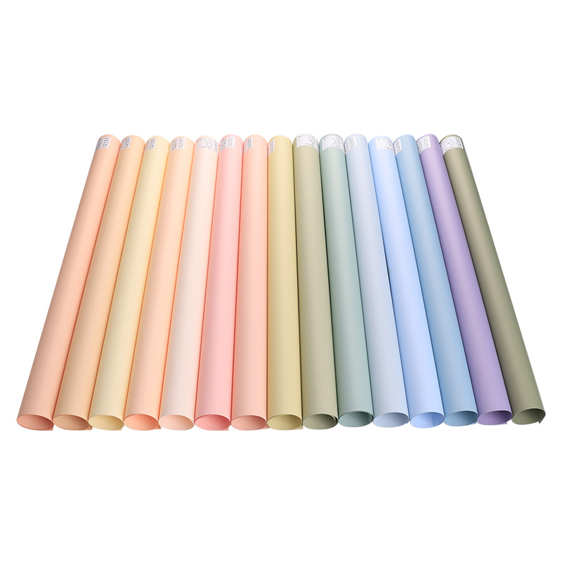 Macaron extra grueso 8 filamentos película perlada papel pionero al por mayor película perlada impermeable floral papel de envoltura de flores papel de embalaje de ramo