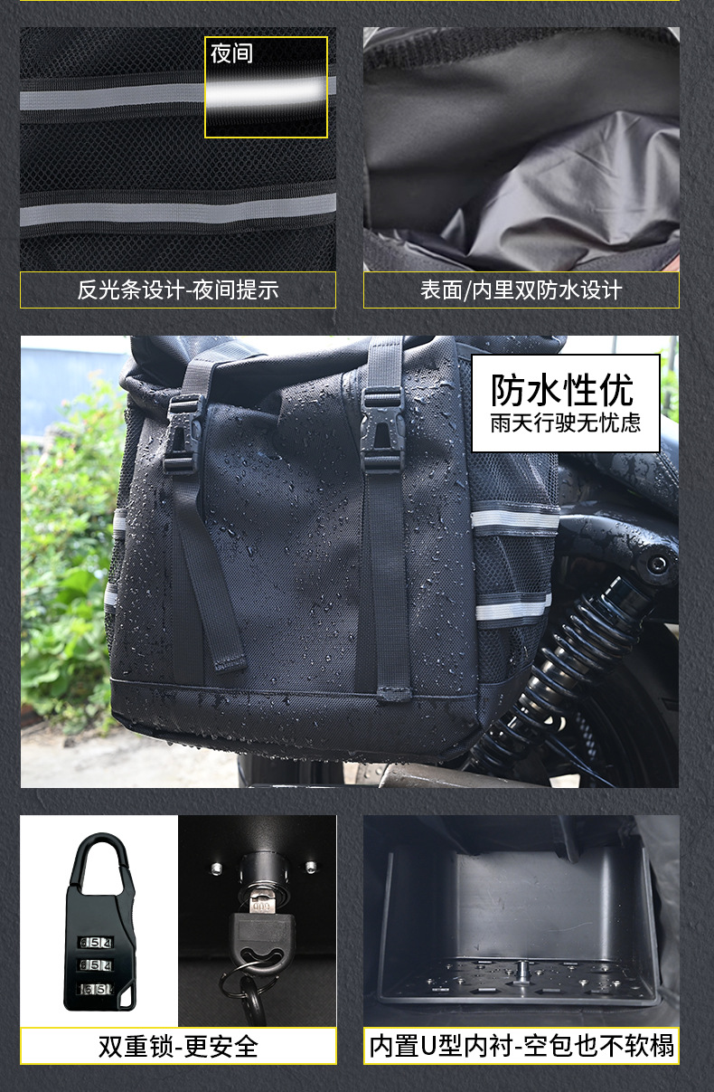 Suitable for Longxin Wuji Cu250 Crash Guard, Amt Automatic Gear Bumper, Anti-Fall Folding Backrest, Second-Generation Side Bag Modification