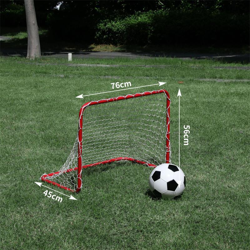 Portería de Fútbol Portátil de Acero Movible para Deportes de Pelota