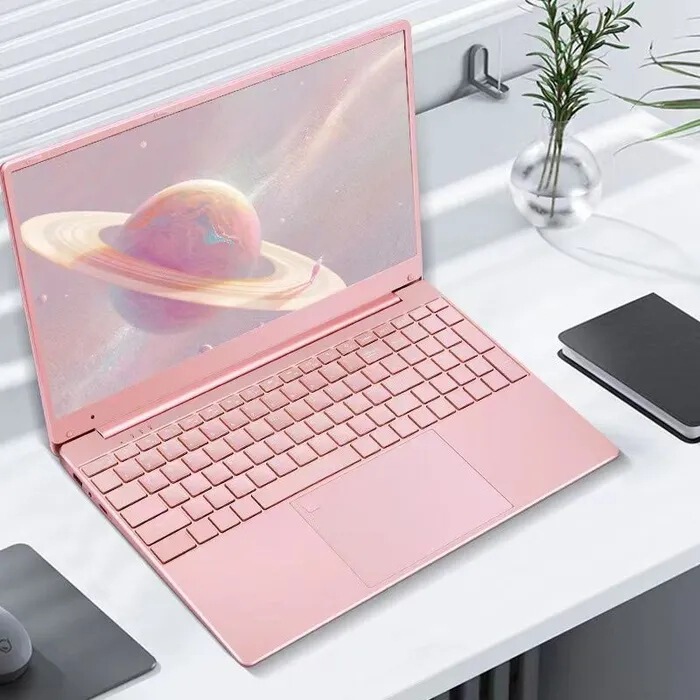 11th generation N5095 pink laptop 15.6-inch portable business office Game e-sports laptop