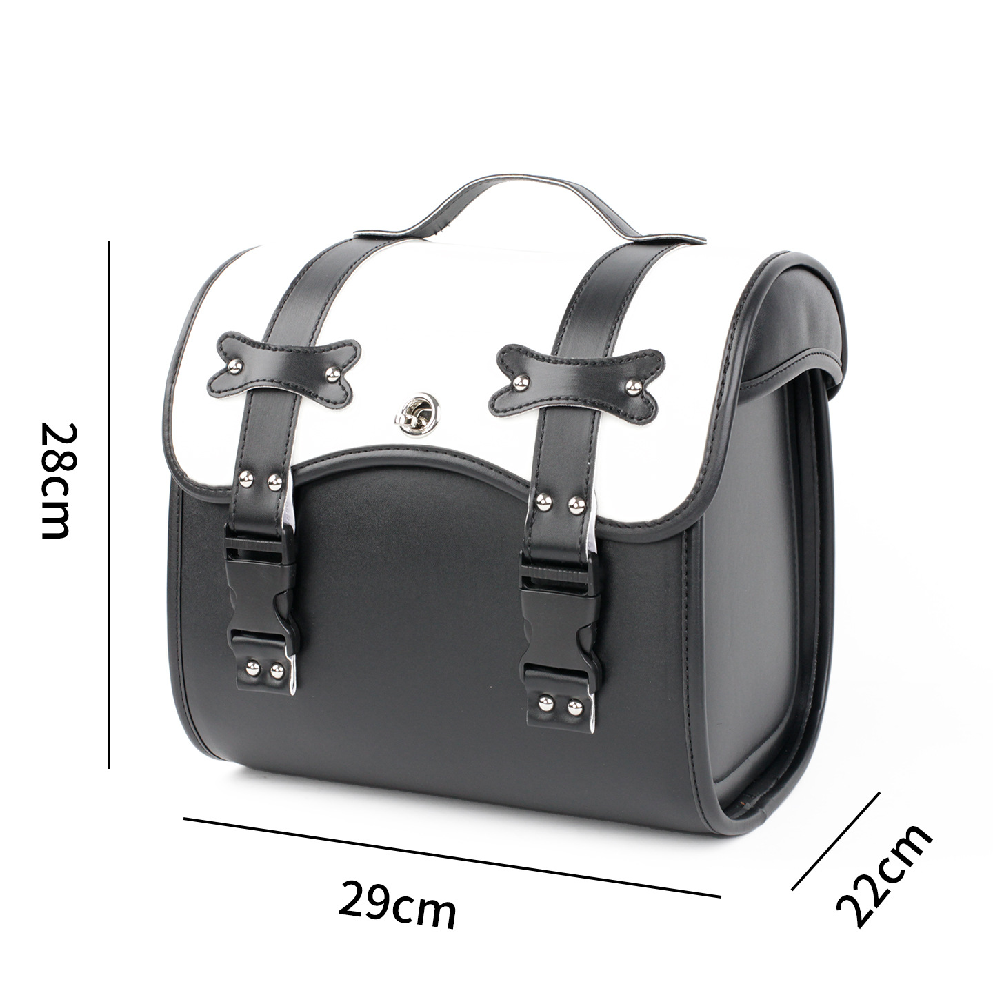 New Electric Vehicle Tail Box Bag, Universal Motorcycle Backrest Storage Bag, Universal Hanging Bag (Velcro Strap Type)