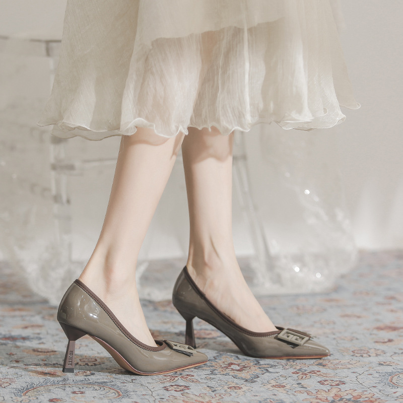 Classic Shallow-Cut Business Professional Shoes, Urban White-Collar Style, Fashionable Ol High-Heeled Women's Shoes, 2026 Spring and Autumn New Model Classic Shallow-Cut Business Professional Shoes, Urban White-Collar Style, Fashionable Ol High-Heeled Women's Shoes, 2026 Spring and Autumn New Model