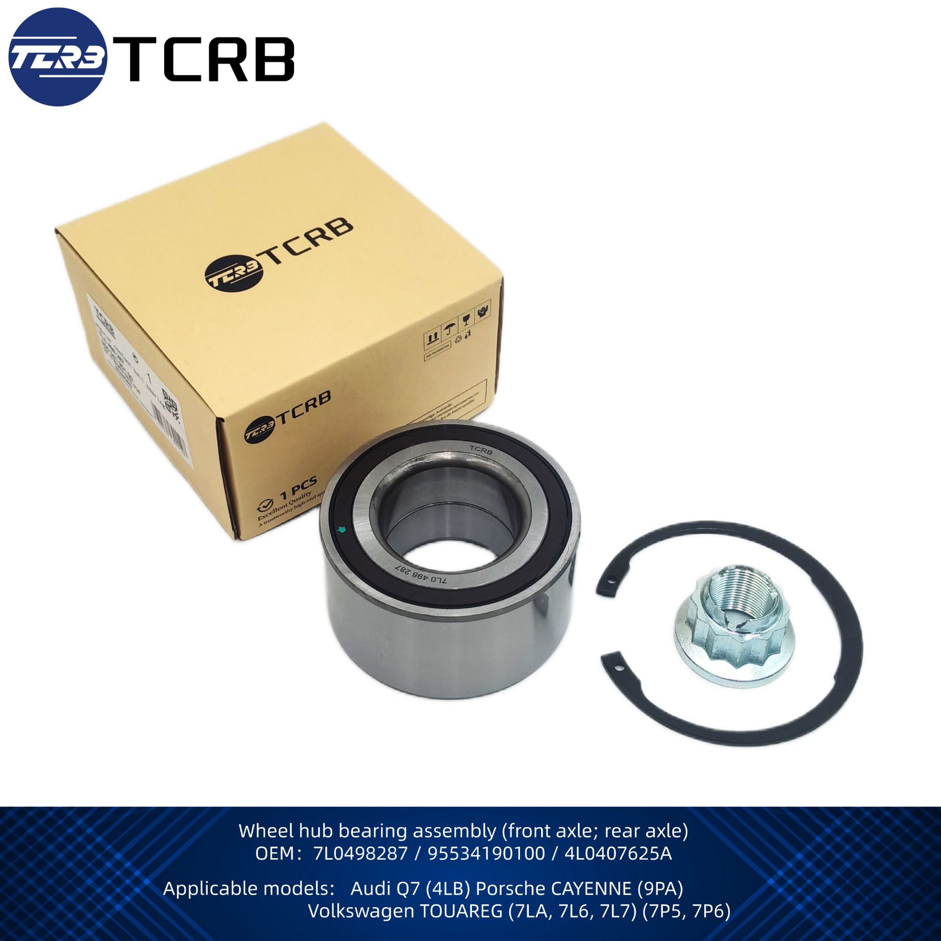 Cross-Border Hot-Selling 7L0498287 Car Wheel Hub Bearing Repair Kit 95534190100 Suitable for Volkswagen Porsche