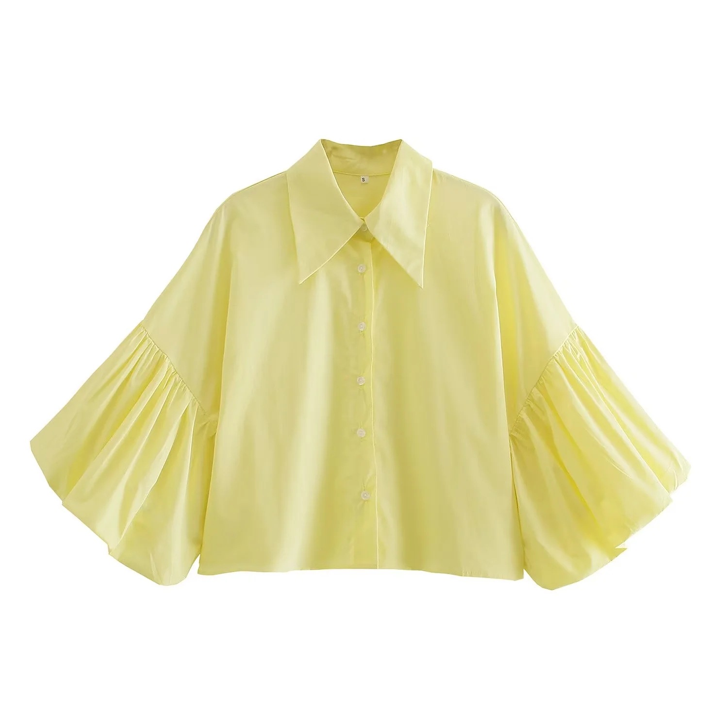 Mujeres Blusa Manga Corta Blusas Popover Casual Raya Color Sólido display picture 4