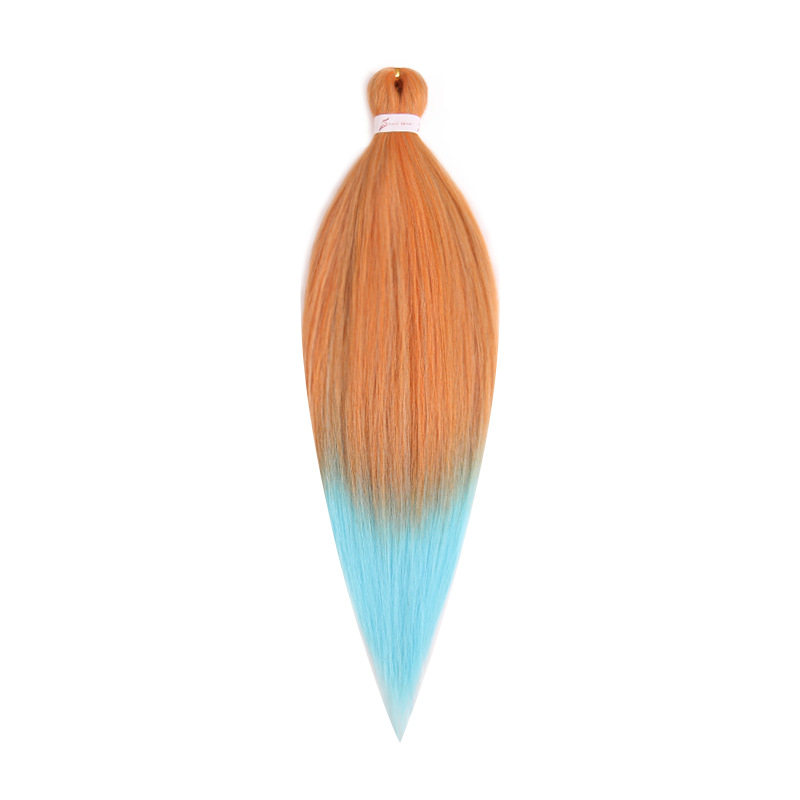 EZ Trenza PVC ignífugo a baja temperatura fibra multicolor flojo gran ganchillo de trenza fábrica de cabello recto un cabello