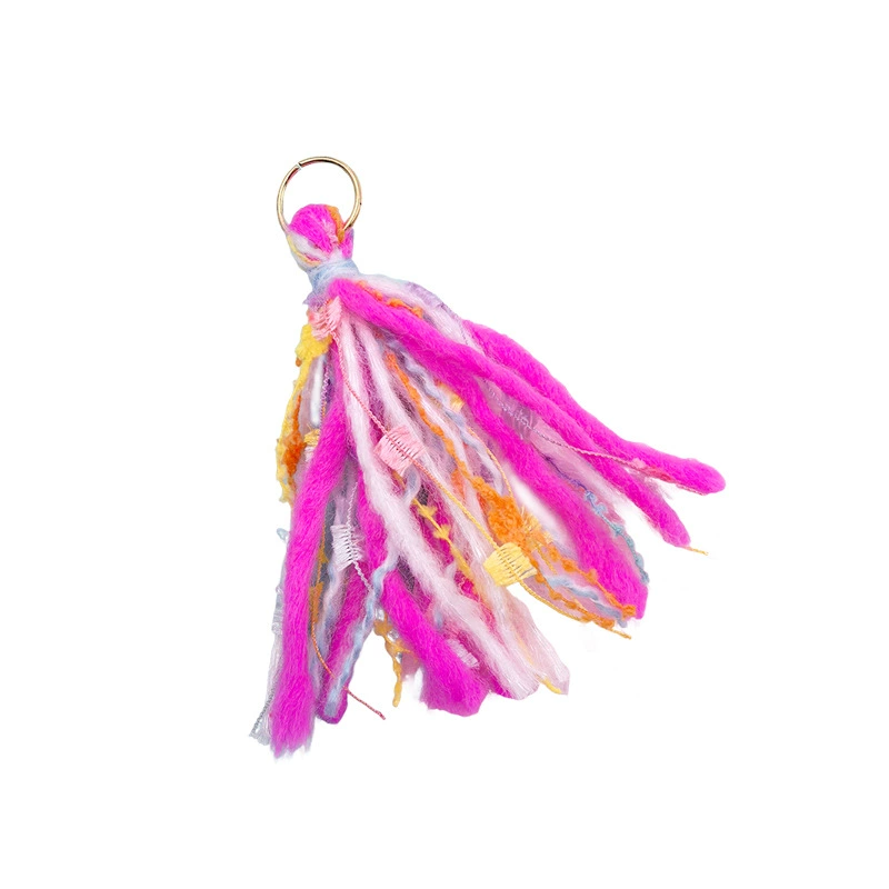 Plush cotton thread tassel colorful pendant DIY special thread handmade tassel wool thread mixed thread plush tassel accessories A series