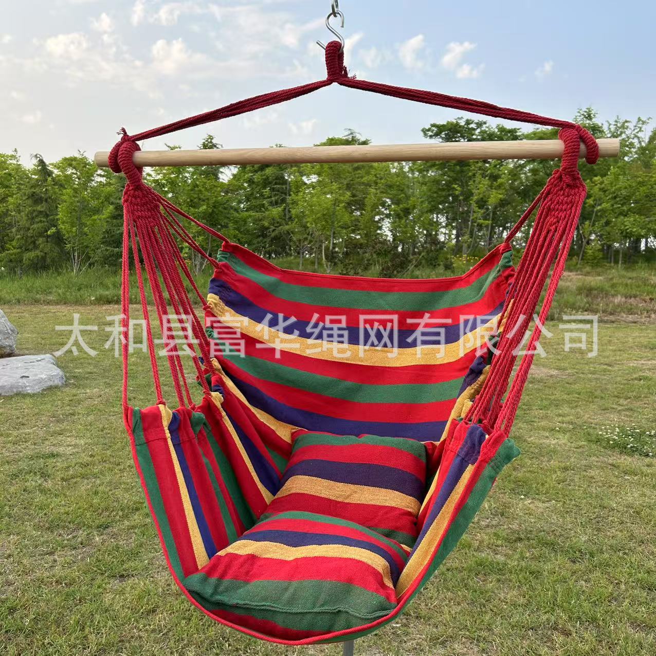 Silla colgante transfronteriza para interiores y exteriores dormitorio hamaca para estudiantes universitarios silla perezosa balcón silla de columpio para el hogar silla colgante para exteriores engrosada