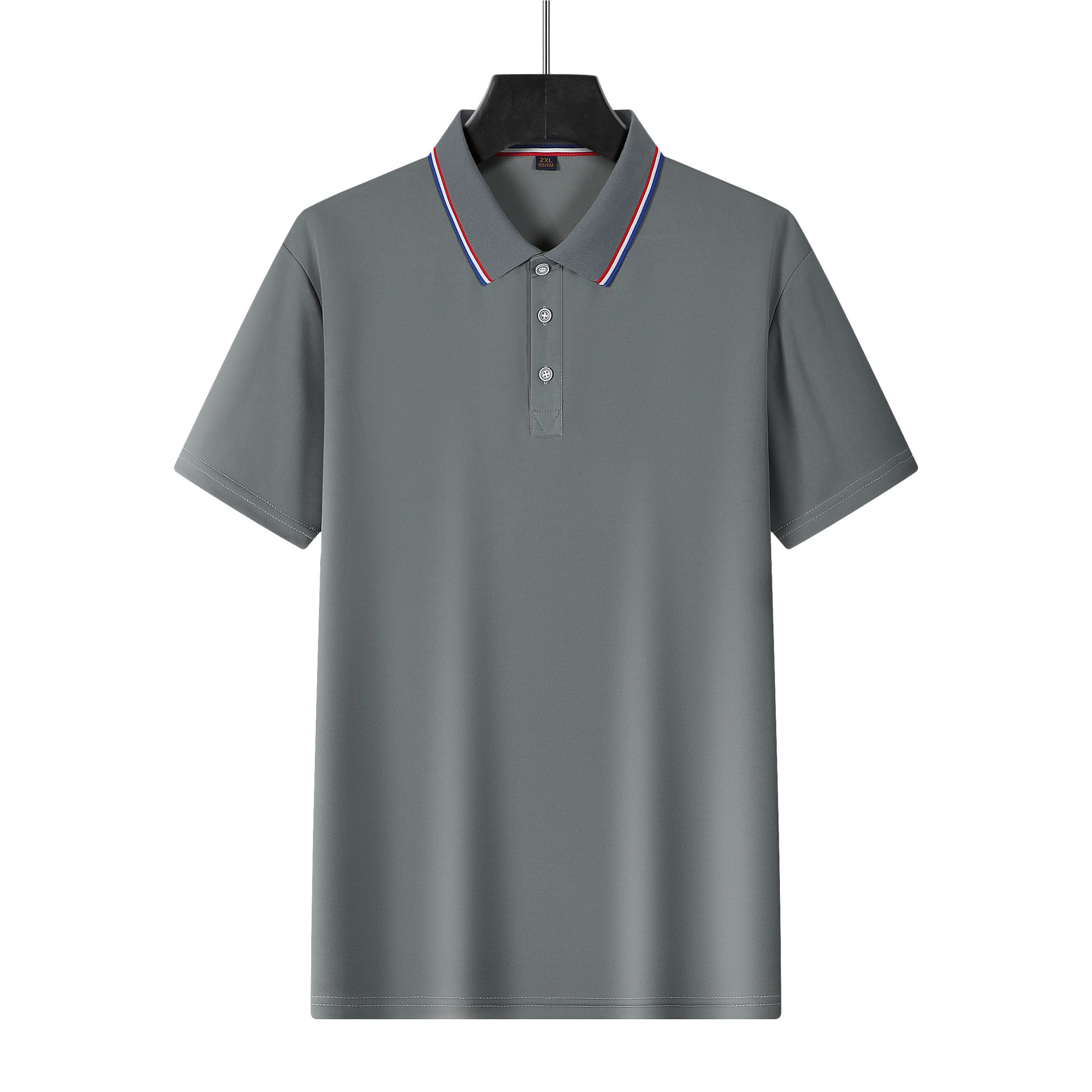Nuevo transfronterizo americano Amazon polo de manga corta para hombres verano nuevo logotipo de impresión de camisetas publicitarias