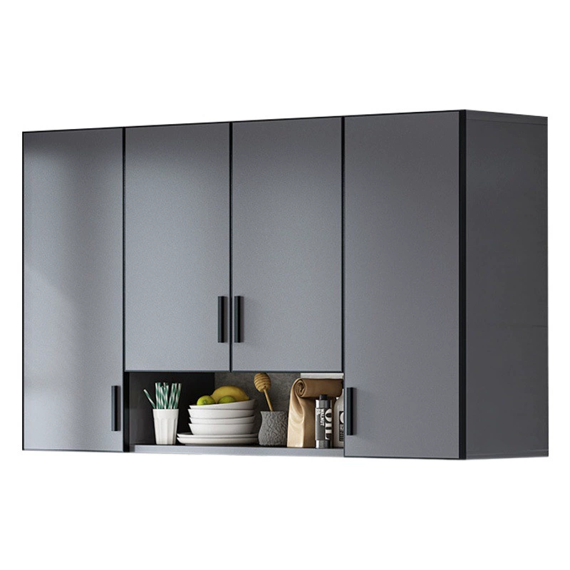 Балконный шкаф для хранения Пространство Алюминиевый настенный шкаф Подвесной шкаф из алюминиевого сплава Кухонный подвесной шкаф Шкаф для хранения Настенный небольшой подвесной шкаф