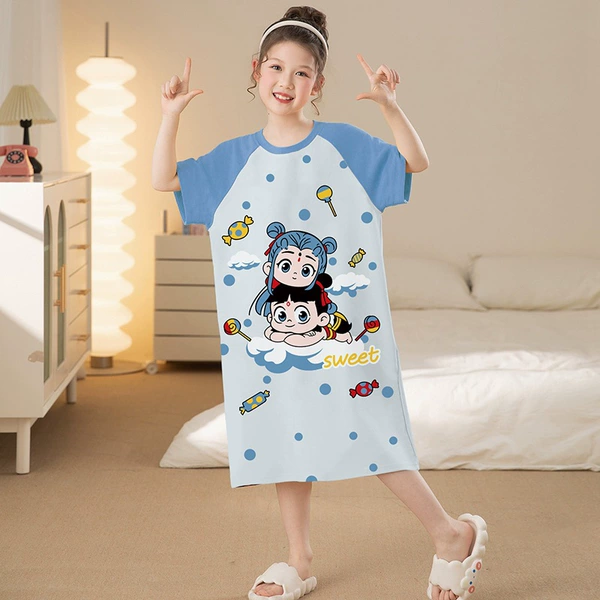 QD-21289【Short-sleeved skirt】