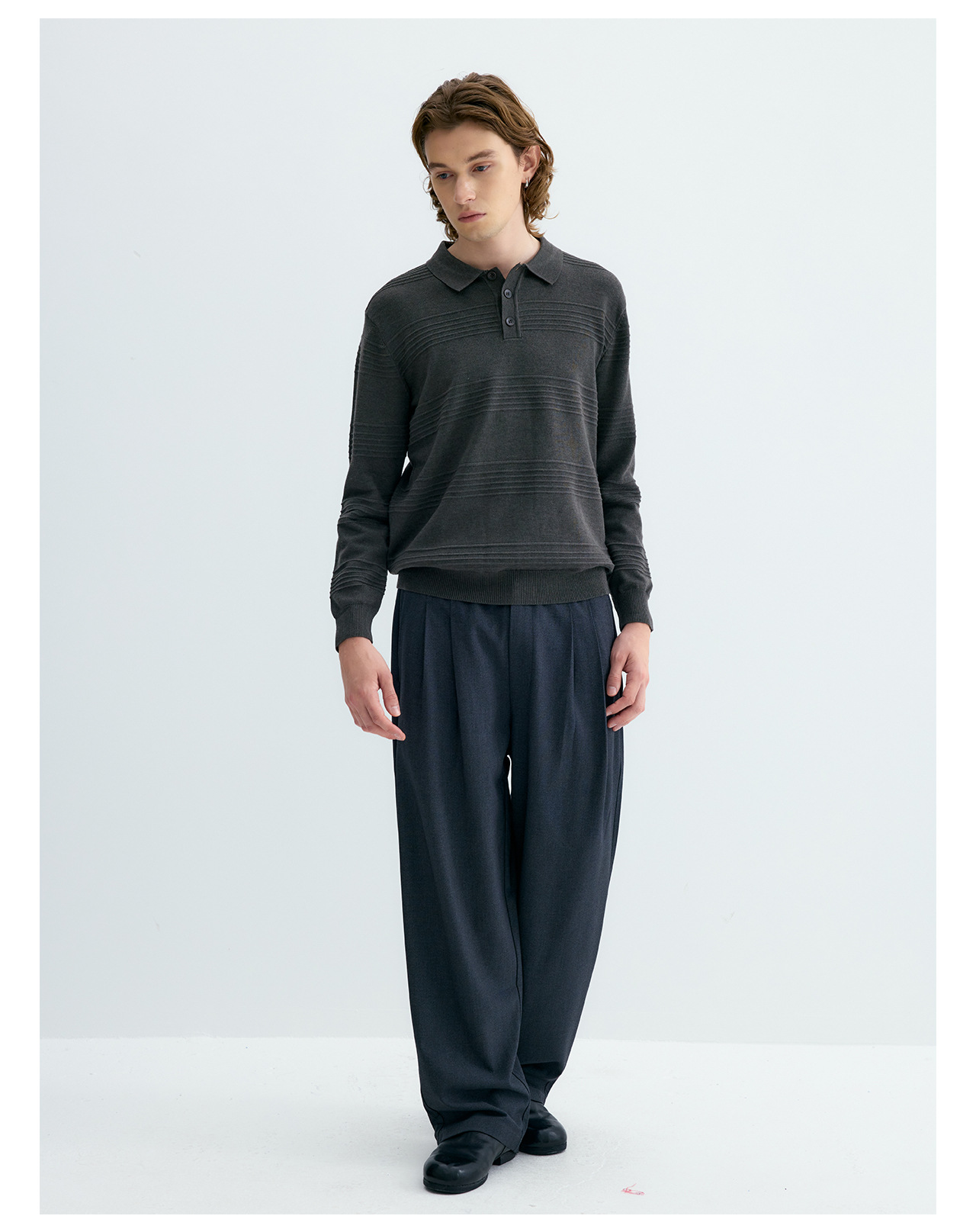UNF Jacquard 250g Knit Polo