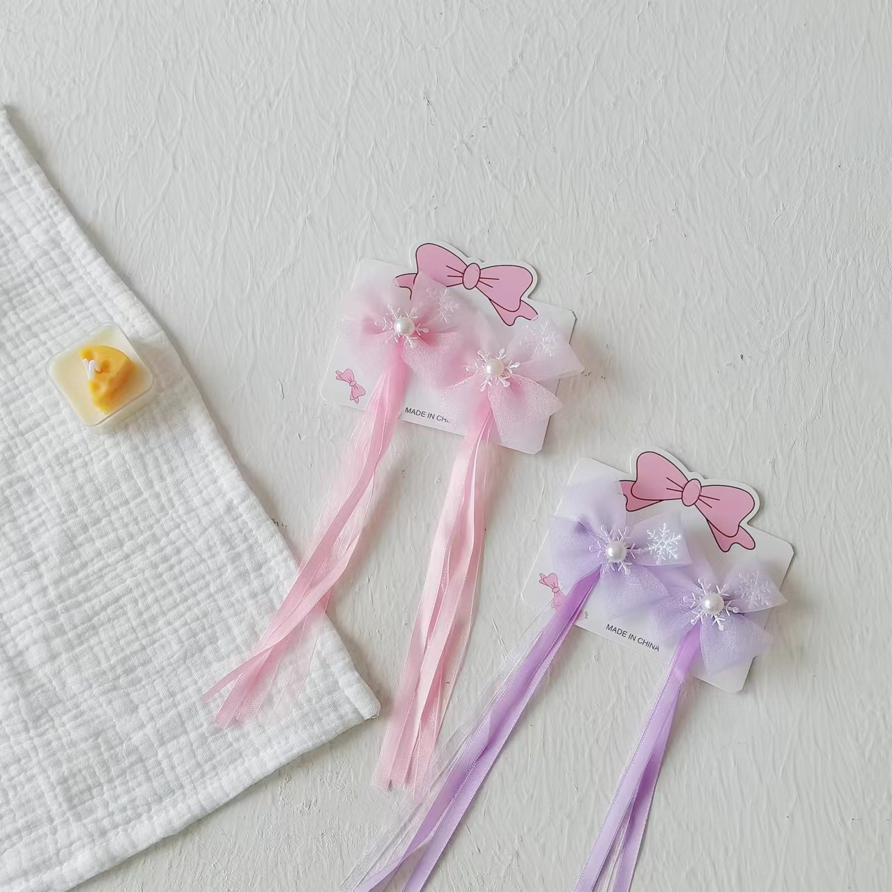 Niños Hanfu tocado tarjeta de pelo de viento chino super inmortal adornamiento de cabello de niñas bordilla clips de pelo bebé dulce contra clips