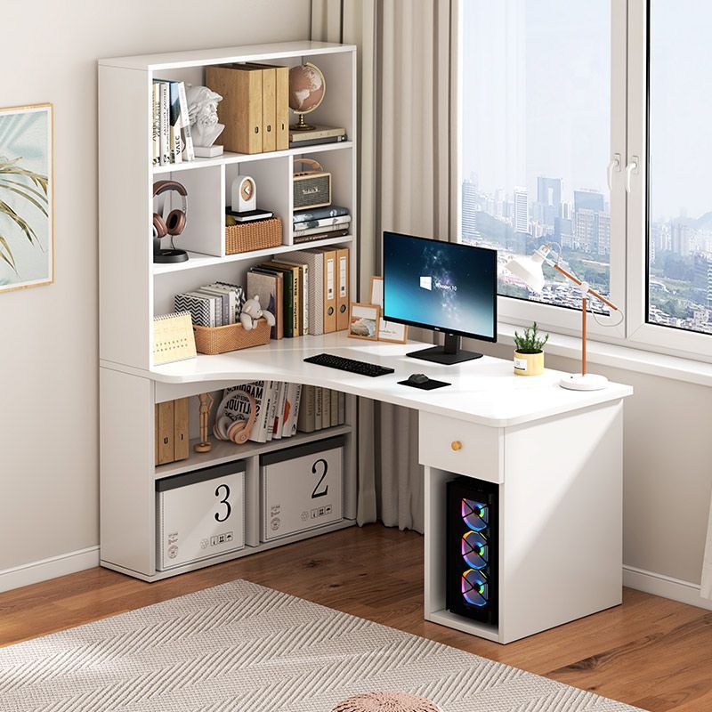 Corner Desk Book Counter Computer Desk Bookshelf Integrated Study Table Bedroom Writing Dresser Table Home Table
