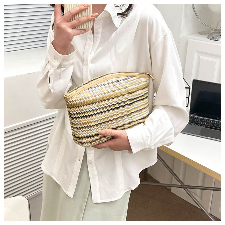 Women's Spring&summer Straw Vacation Clutch Bag Straw Bag display picture 1