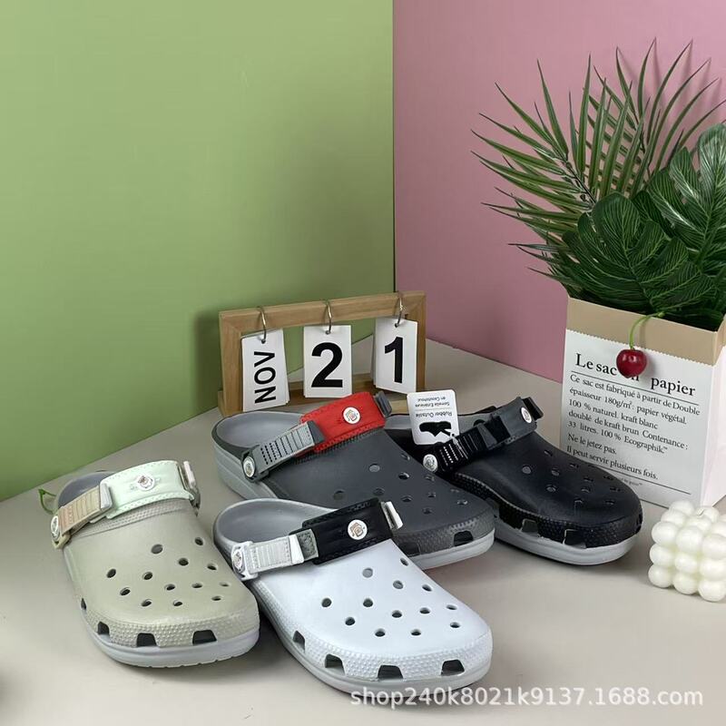 2025 New Cheetah Adult Croc Shoes Eva Anti-Slip Beach Shoes Upstream Shoes Lazy Sandals Sandals and Slippers